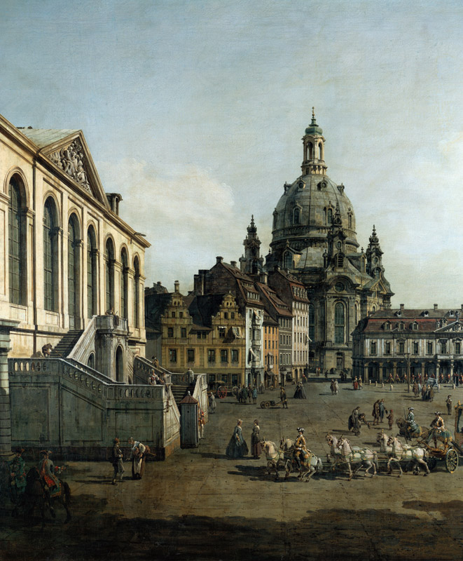 Der Neumarkt in Dresden vom Jüdenhofe aus (Ausschnitt) from Bernardo Bellotto