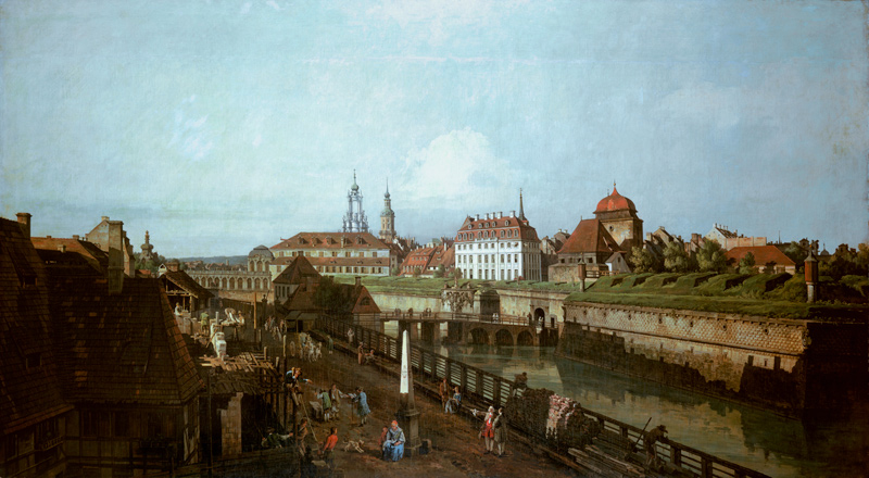 Dresden,  Saturnbastei from Bernardo Bellotto