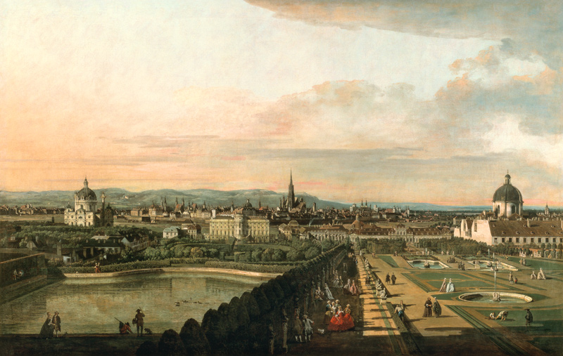 Wien vom Belvedere aus from Bernardo Bellotto