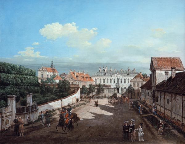 Warschau,  Blaues Palais from Bernardo Bellotto