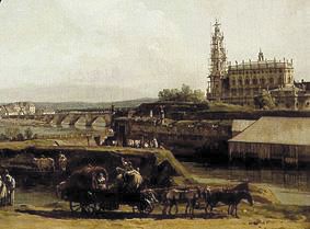 Dresden vom linken Elbufer unterhalb der Festungswerke (Ausschnitt) from Bernardo Bellotto