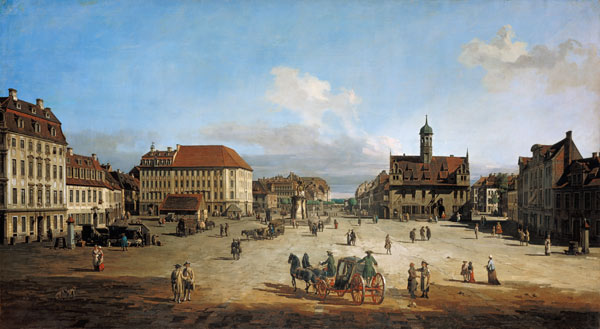 Dresden, Neustaedter Markt from Bernardo Bellotto