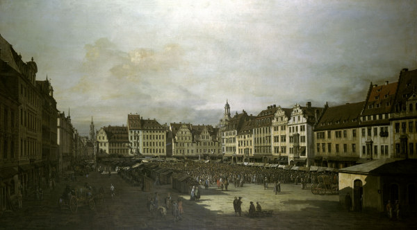 Dresden,  Altmarkt from Bernardo Bellotto
