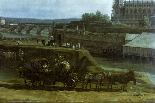 Dresden vom linken Elbufer from Bernardo Bellotto