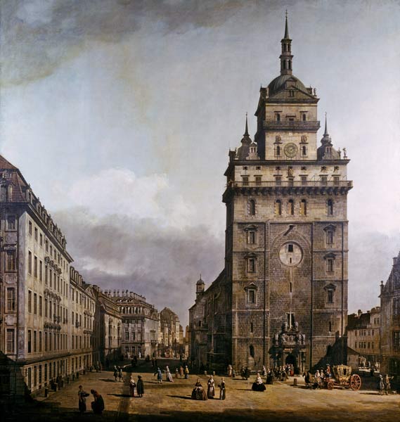 Dresden,  Kreuzkirche from Bernardo Bellotto