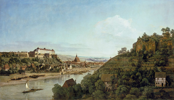 Pirna von den Weinbergen bei Posta from Bernardo Bellotto