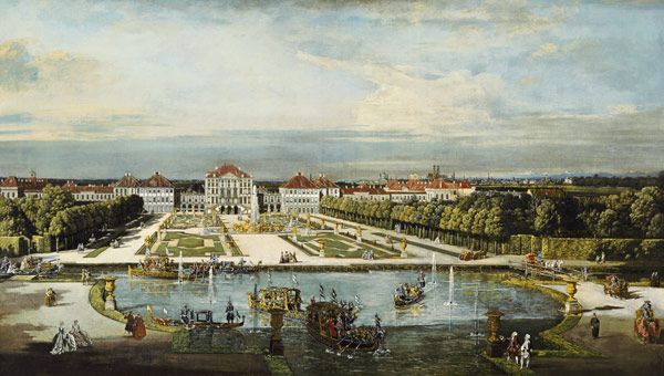 Schloß Nymphenburg von der Parkseite from Bernardo Bellotto