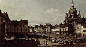 Der Neumarkt in Dresden von der Moritzttrasse aus