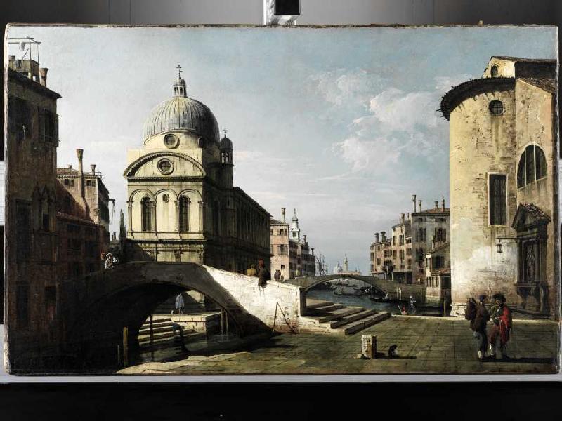 Venezianisches Capriccio mit Ansicht von Santa Maria dei Miracoli from Bernardo Bellotto