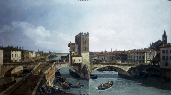 Verona,  Ponte delle Navi from Bernardo Bellotto