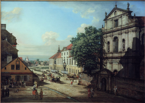 Warschau,  Brigittinnenkirche from Bernardo Bellotto