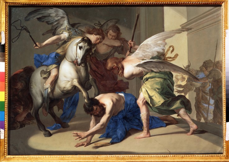 The Expulsion of Heliodorus from the Temple from Bernardo Cavallino