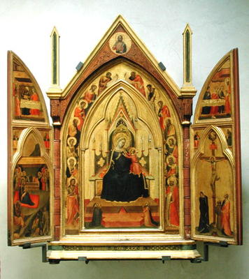 Madonna and Child with Saints (tempera on panel) from Bernardo Daddi