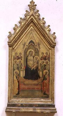Madonna and Child Enthroned with SS. Peter and Paul and Angels (tempera on panel)