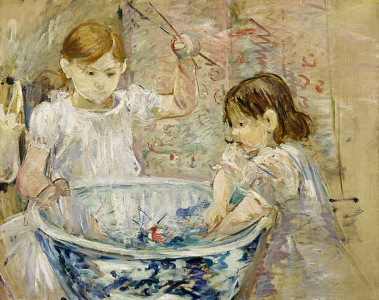 Children at the Basin from Berthe Morisot