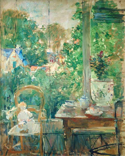 Das Püppchen auf der Veranda. from Berthe Morisot