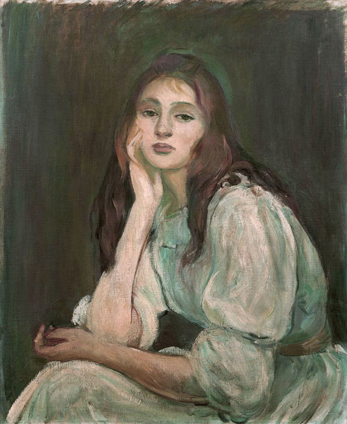 Julie Daydreaming (Julie rêveuse) from Berthe Morisot