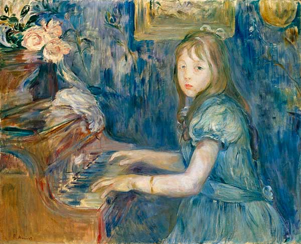 Lucie Leon at the Piano from Berthe Morisot