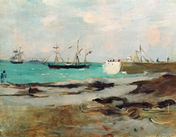The Entrance to the Port of Boulogne from Berthe Morisot