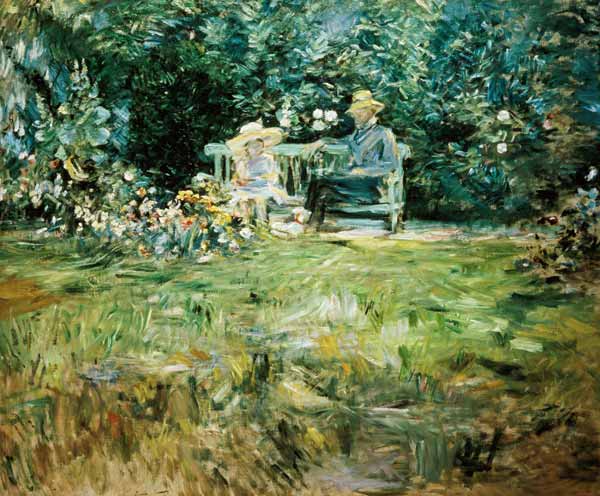 The Lesson in the Garden from Berthe Morisot