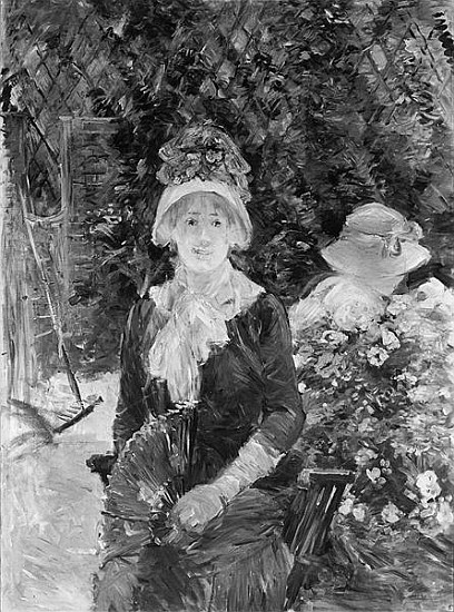 Young Woman in a Garden from Berthe Morisot