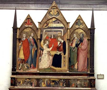 Annunciation with Saints from Bicci  di Lorenzo