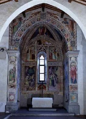 Chapel decorated with stories from the Old and New Testaments