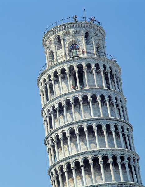 View of the Leaning Tower (photo)  from Bonannus of Pisa