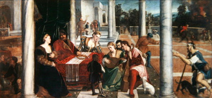 Lazarus the Beggar, c.1543-45 (oil on canvas) from Bonifacio  Veronese