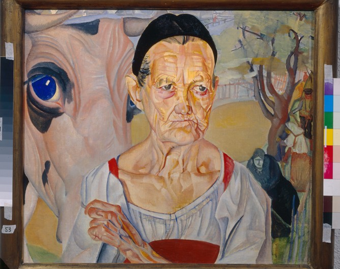 Dairywoman (From the Cycle "Les visages de Russie") from Boris Dimitrijew. Grigorjew