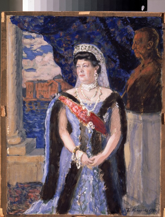 Portrait of the Grand Duchess Maria Pavlovna (1854-1920) from Boris Michailowitsch Kustodiew