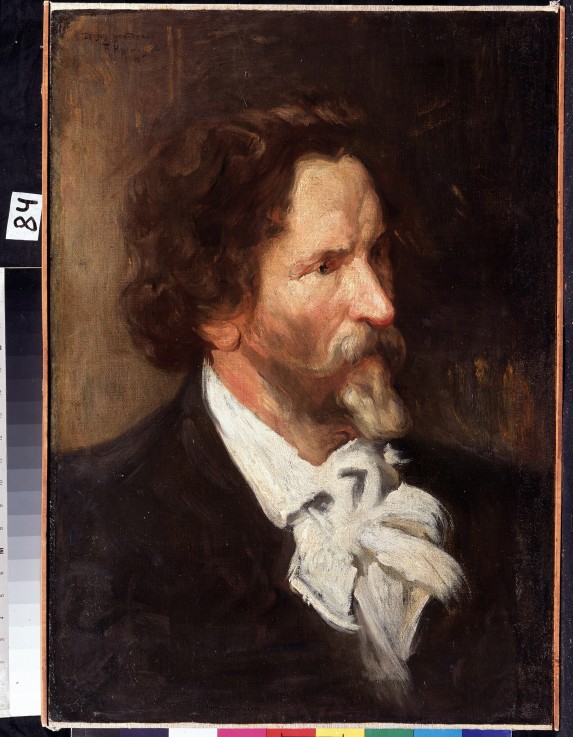Portrait of the artist Ilya E. Repin (1844-1930) from Boris Michailowitsch Kustodiew