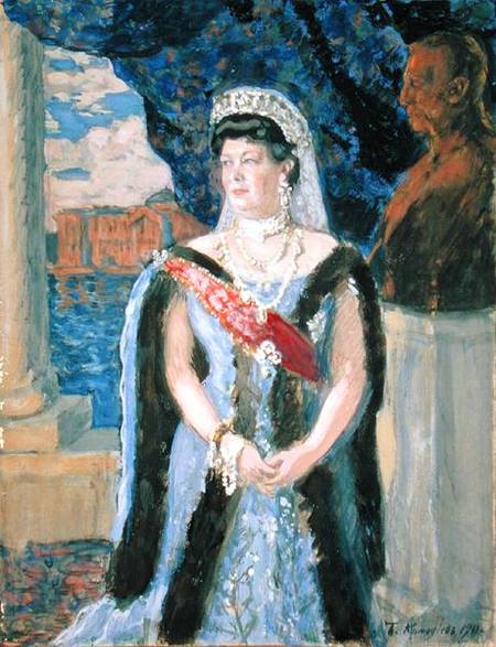 Portrait of the Grand Duchess Maria Pavlovna from Boris Michailowitsch Kustodiew