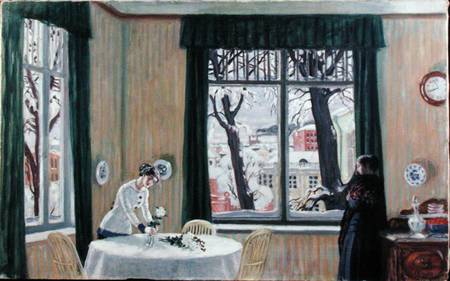In the Room. Winter from Boris Michailowitsch Kustodiew