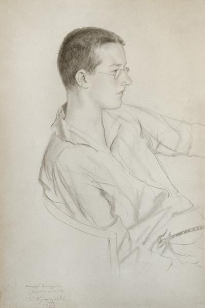Portrait of Dmitri Dmitrievich Shostakovich (1906-75)