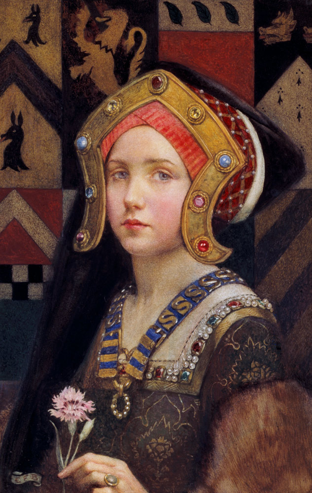 Head of a Tudor Girl from Brickdale Eleanor Fortescue