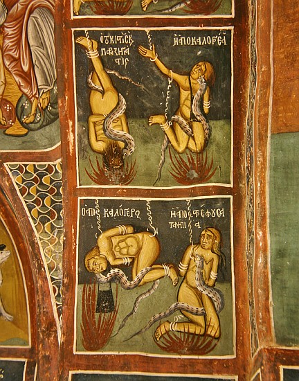 The Damned: The Usurer and the Sinful Nun (above), the Lapsed priest and the Bad Mother (below) from Byzantine