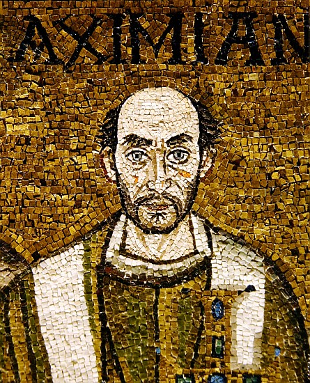 The face of Massimiano from Byzantine School