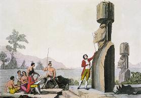 Island Monument, from Captain Cook's visit to Easter Island