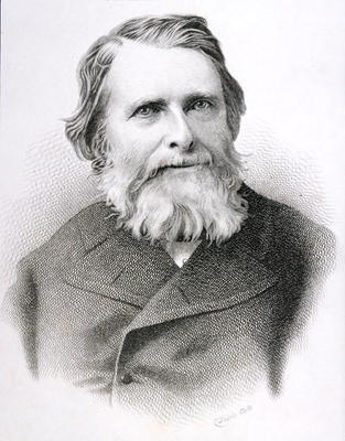 Portrait of John Ruskin (1819-1900) (engraving) from C. Laurie