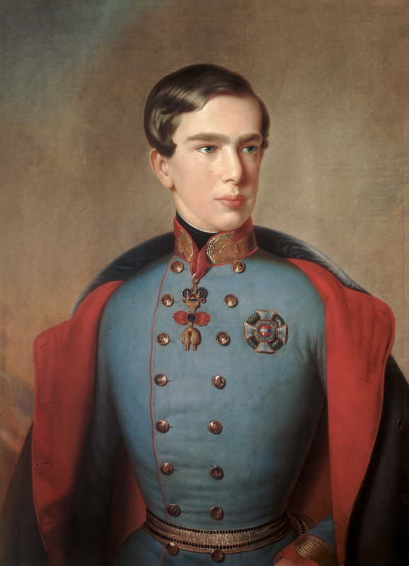 Portrait of Emperor Franz Joseph of Austria (1830-1916) aged 20 from C. Lemmermayer