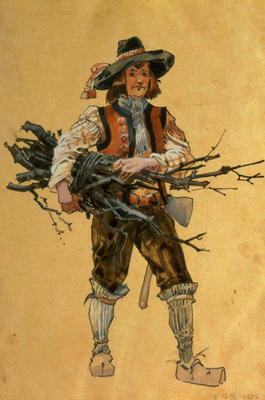 A Forester, costume design for As You Like It, produced by R. Courtneidge at the Princes Theatre, Ma from C. Wilhelm