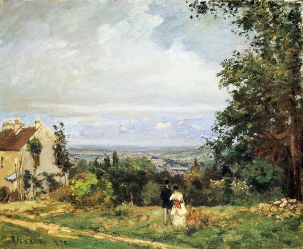 Landschaft bei Louveciennes from Camille Pissarro