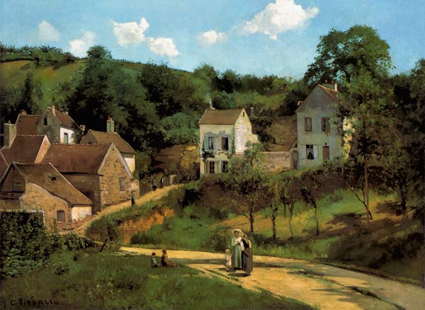L´ Hermitage Pontoise from Camille Pissarro