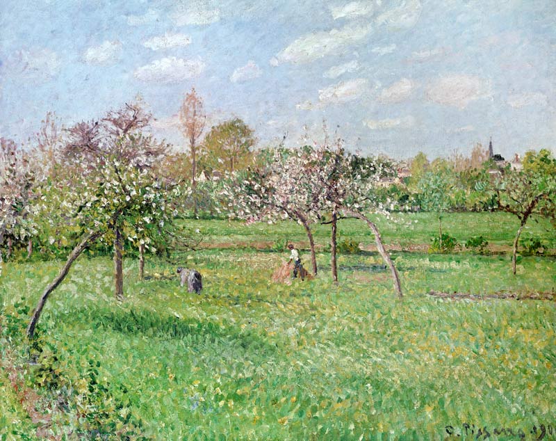 Apple Trees at Gragny, Afternoon Sun from Camille Pissarro