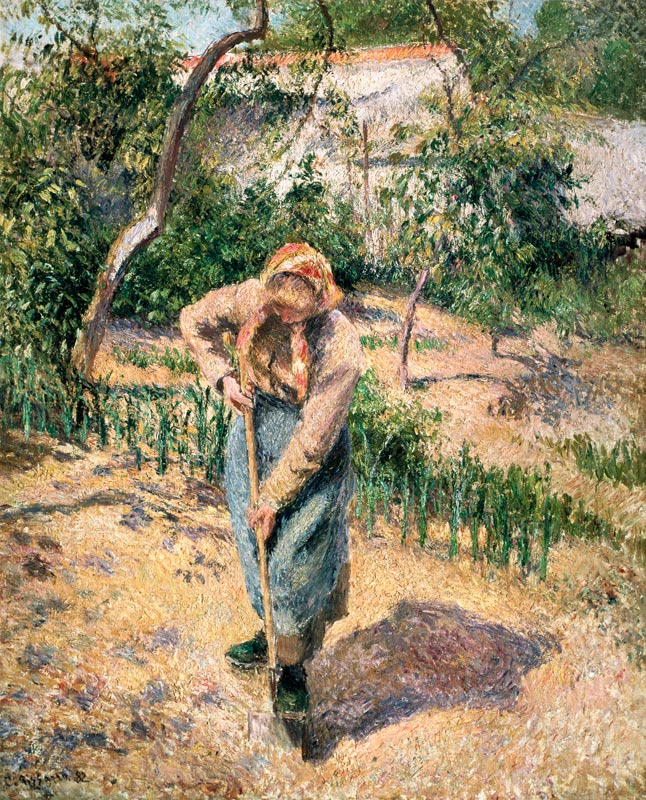 Bauersfrau bei der Gartenarbeit from Camille Pissarro