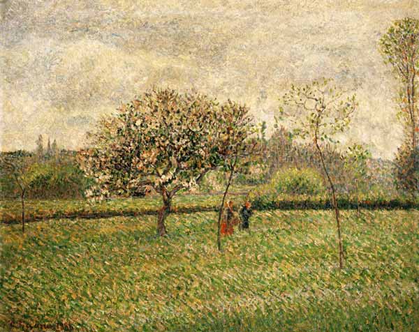 Blühende Apfelbäume in Eragny. from Camille Pissarro