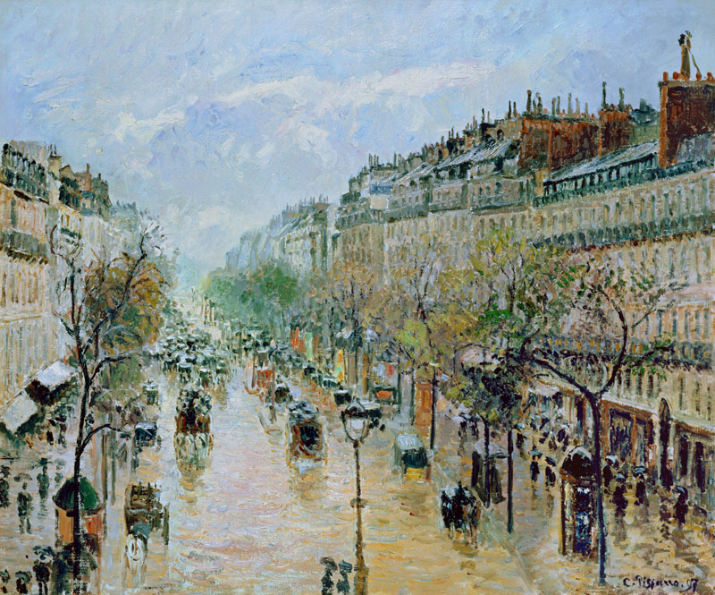 Boulevard Montmartre from Camille Pissarro