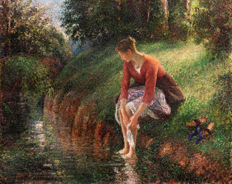 Das Fußbad from Camille Pissarro