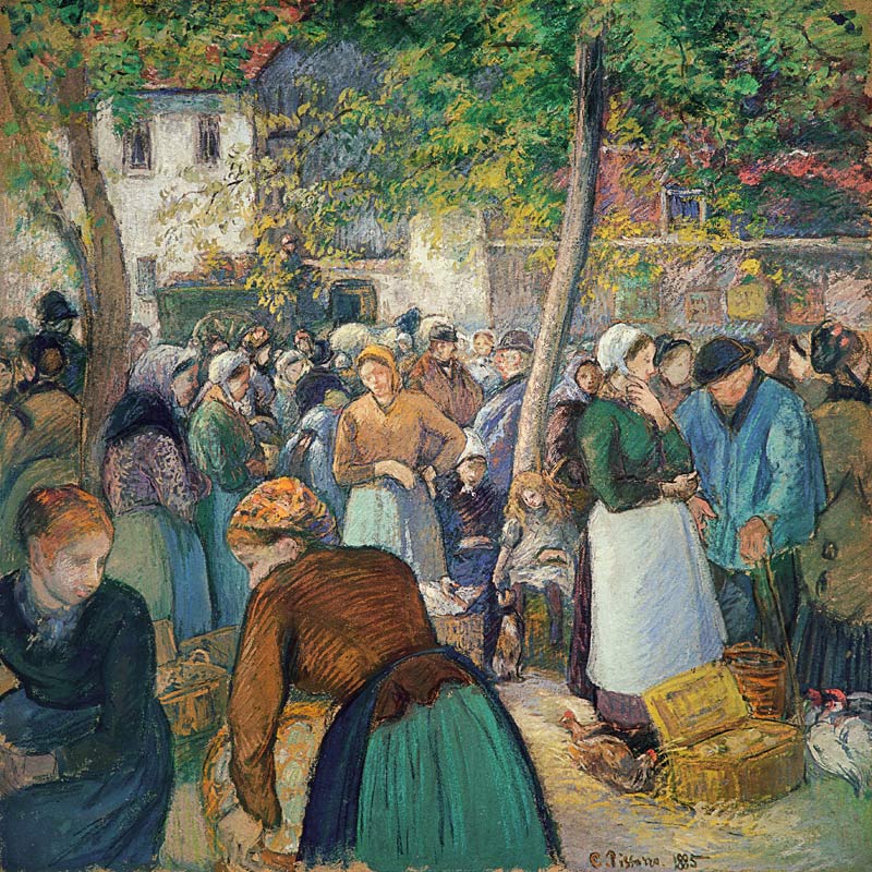Der Geflügelmarkt, Gisors from Camille Pissarro